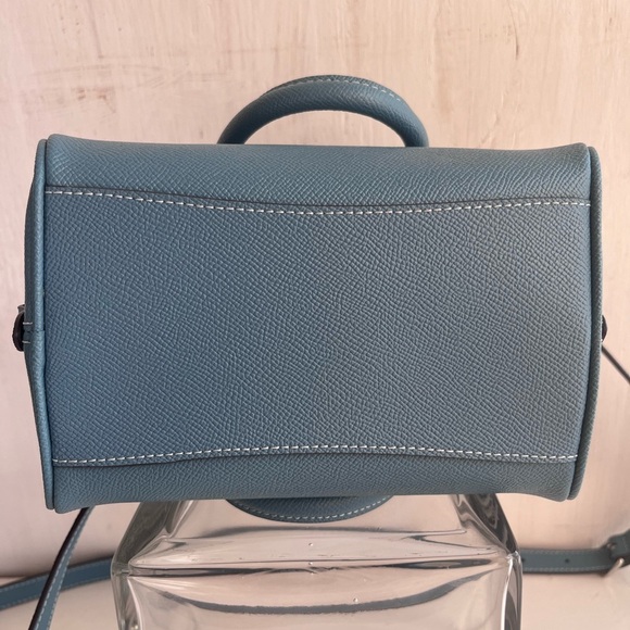 COACH Sydney Satchel - Silver/Pacific Blue - Picture 10 of 16